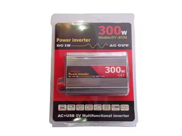 &u+ INVERSOR CONVERSOR DE 300W 12V A 220V